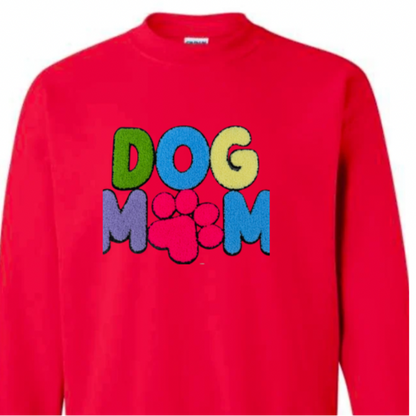 Dog Mom, Colorful Chenille Patch