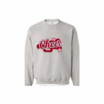 Cheer, Red Megaphone Chenille Patch