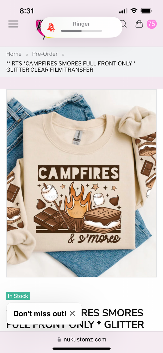 Campfires and S’mores