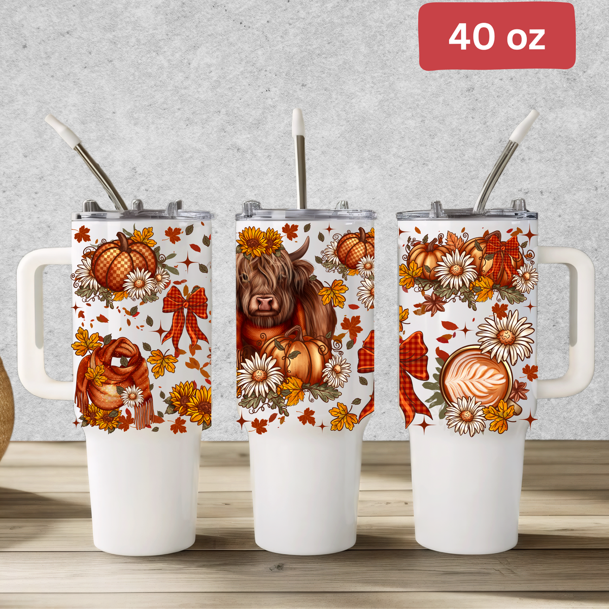 Fall Highland Cow