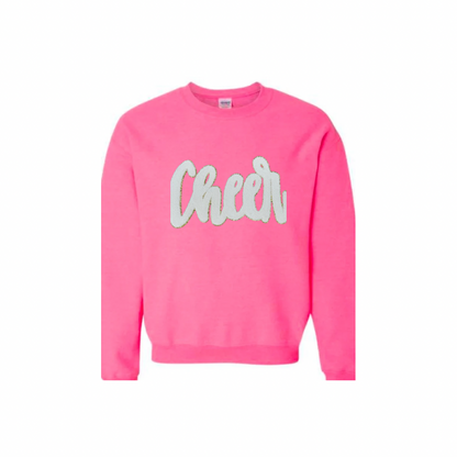 Cheer, White Chenille Patch