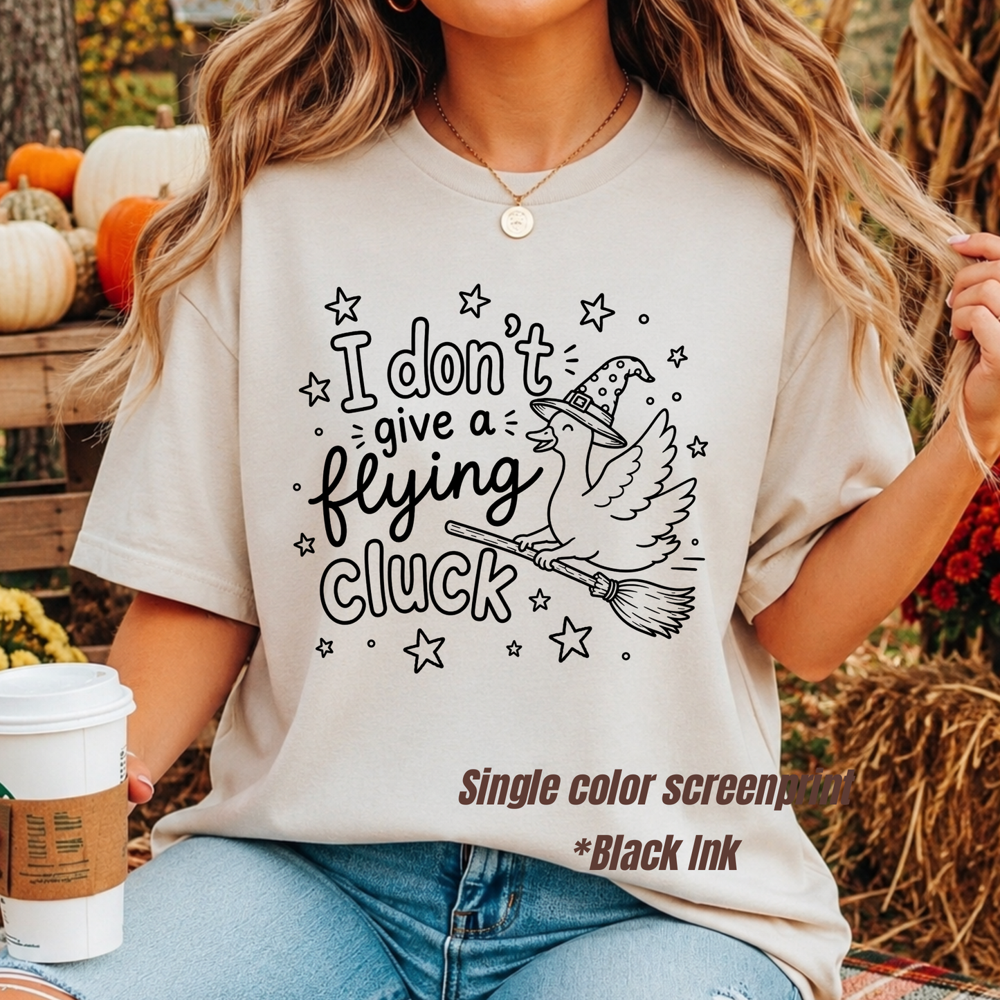 I don’t give a flying cluck *single color screen print black ink**