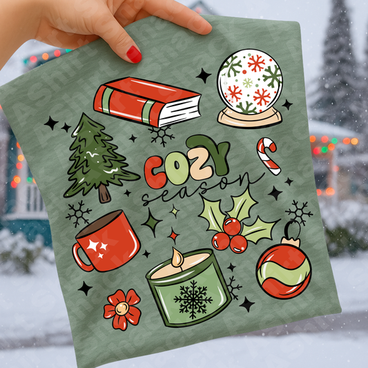 39 red and green cozy season college