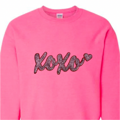 XOXO, Pink Sequin Patch