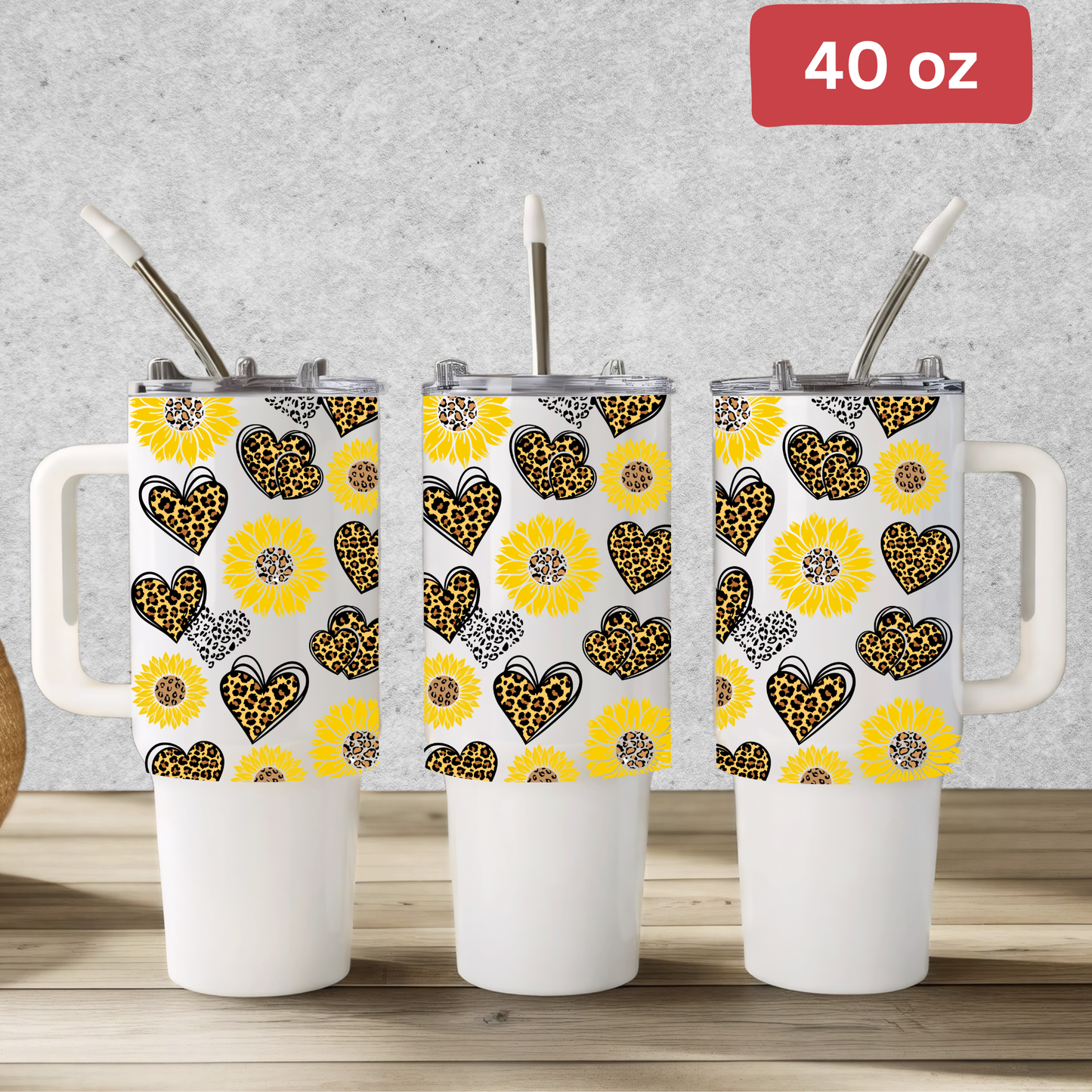 4254 sunflowers and hearts