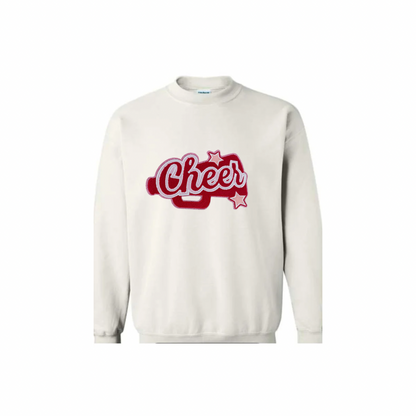 Cheer, Red Megaphone Chenille Patch