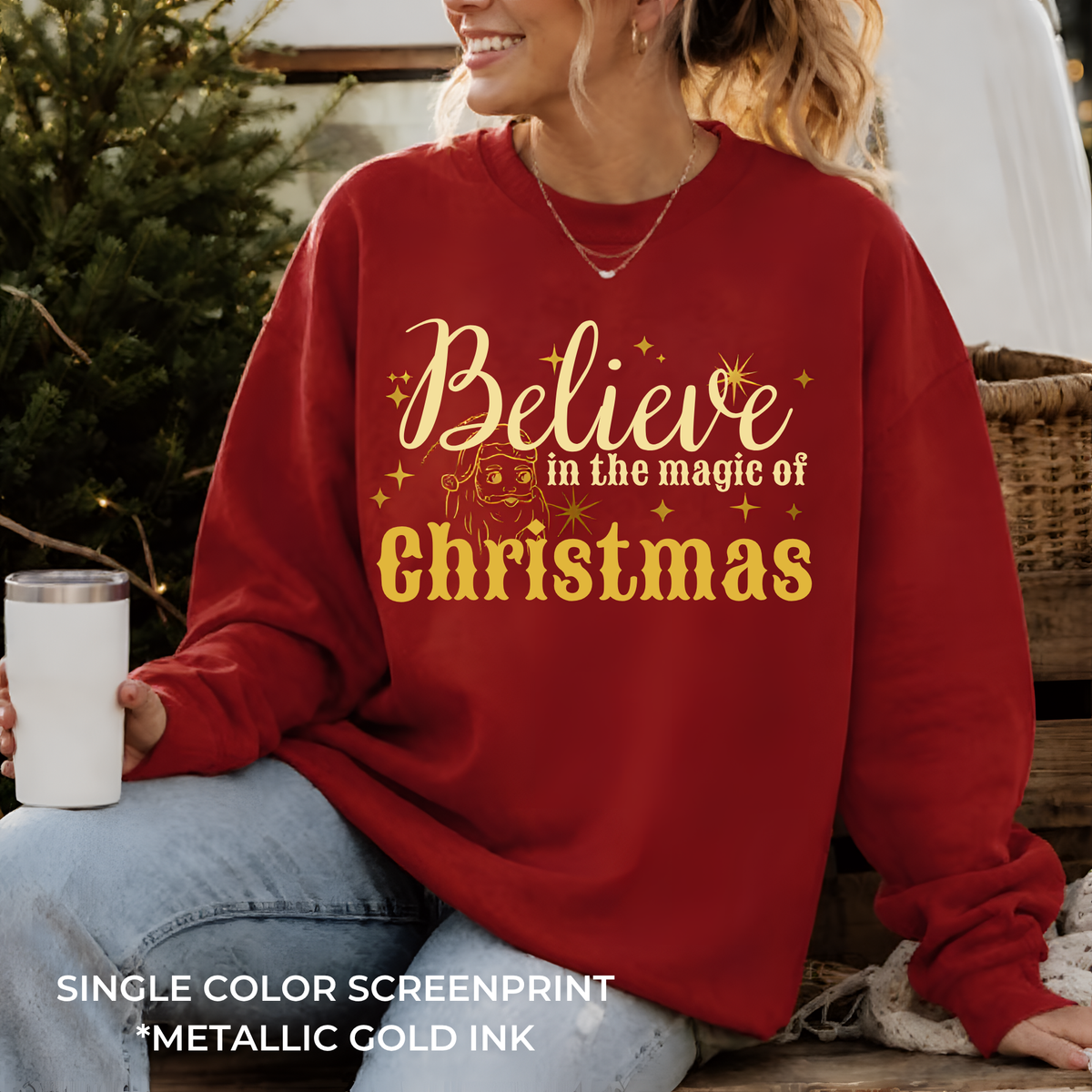 Believe In The Magic *Single Color Screenprint-Metallic Gold Ink