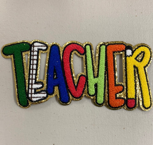 Teacher Chenille Patch