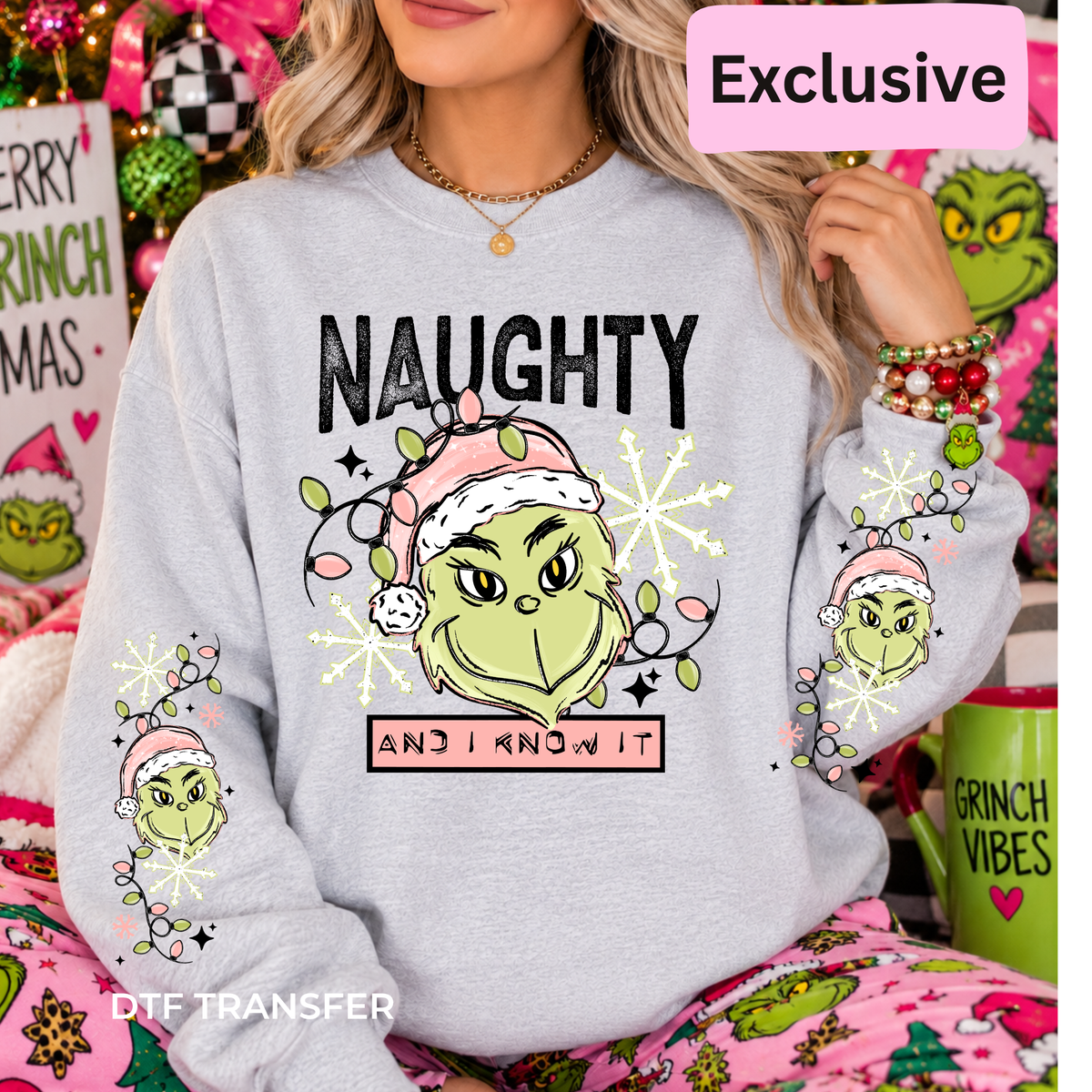 Naughty and I Know It with Double Sleeves *EXCLUSIVE