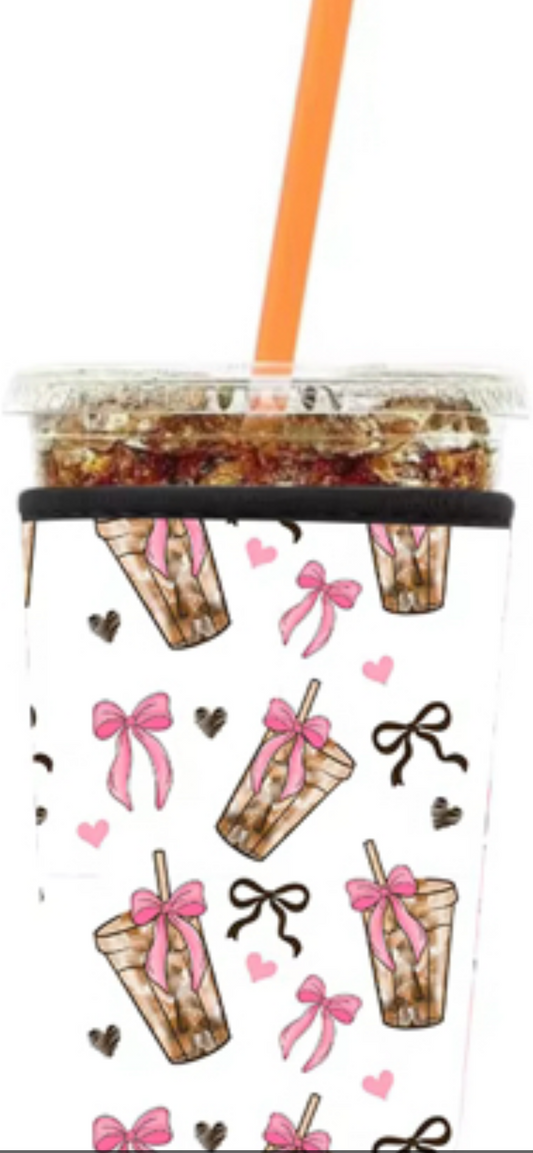 Iced Coffee Coquette koozie