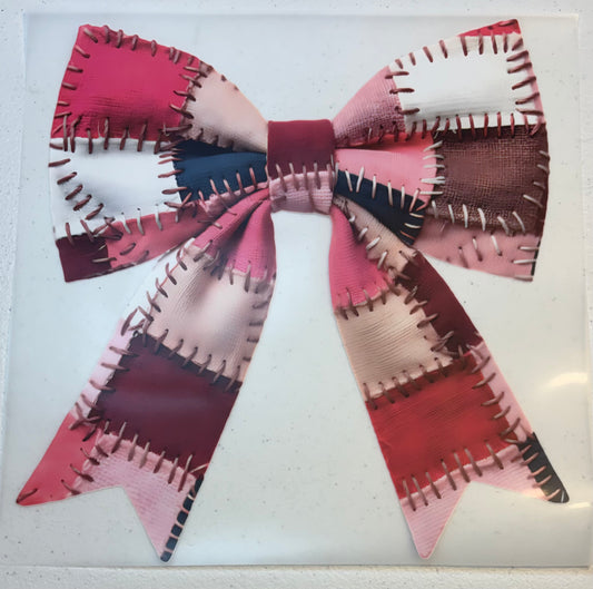 144LC  patchwork bow