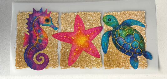 Ocean Creatures “GLITTER SCREENPRINT” PB1