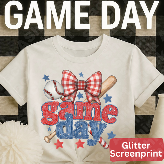 28 Game Day (Glitter Screenprint)