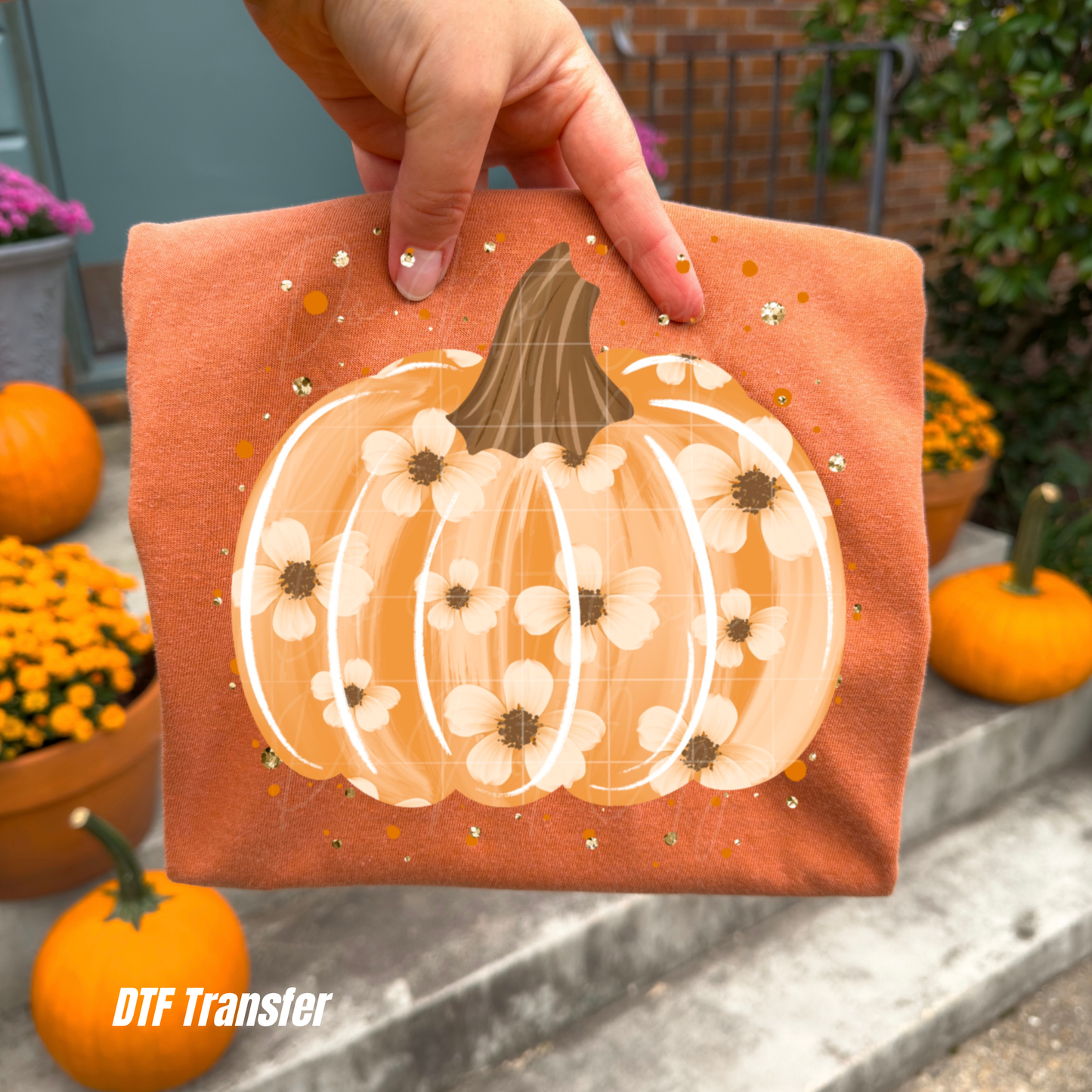 Floral pumpkin