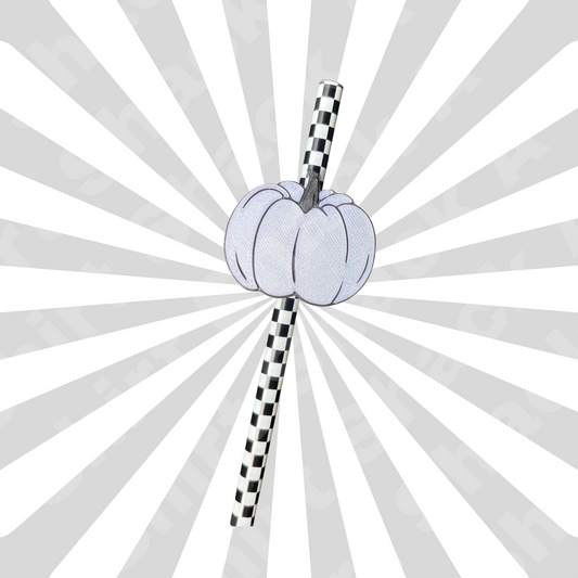 White Glitter Pumpkin