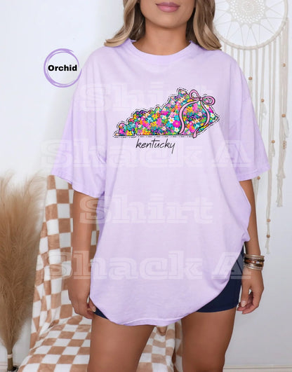 Purple Floral States