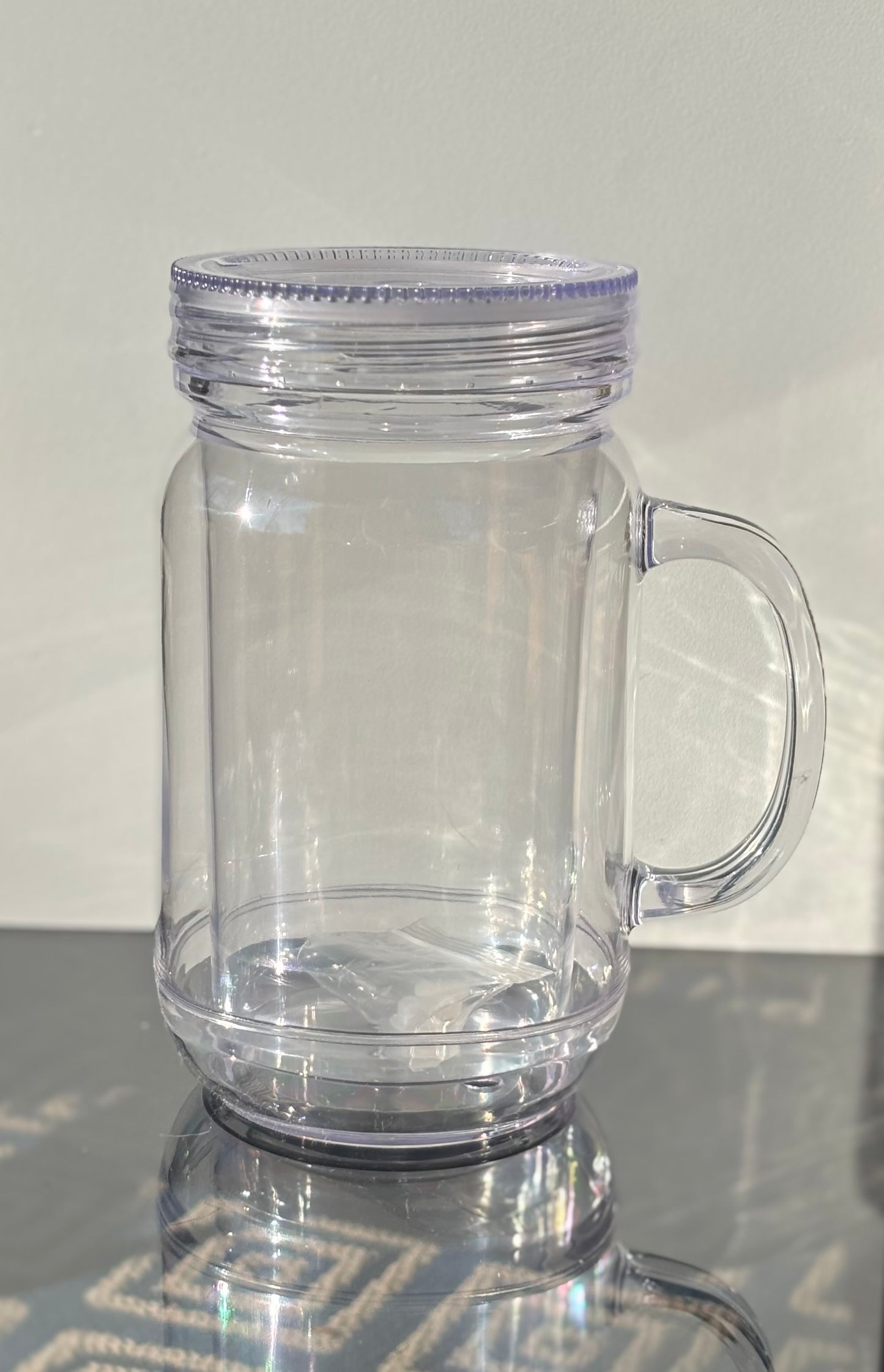 Build A Tumbler -20oz Mason Cup Snow Globe