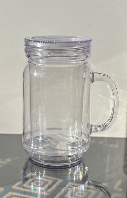 Build A Tumbler -20oz Mason Cup Snow Globe