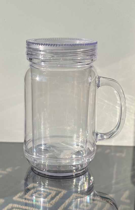 Build A Tumbler -20oz Mason Cup Snow Globe