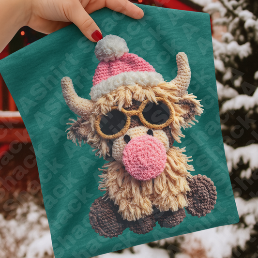 63 highland cow Faux Yarn