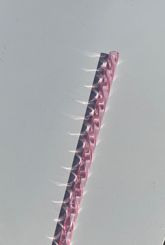 Pink Swirl Straw