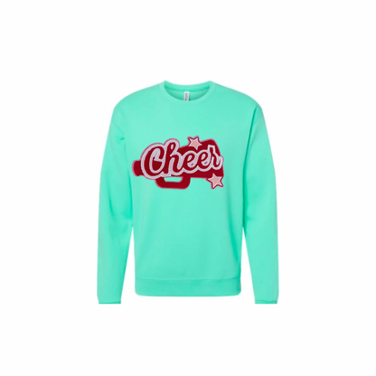Cheer, Red Megaphone Chenille Patch