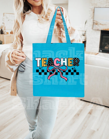 Teacher Things with Bow, Small Tote Bag