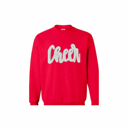 Cheer, White Chenille Patch
