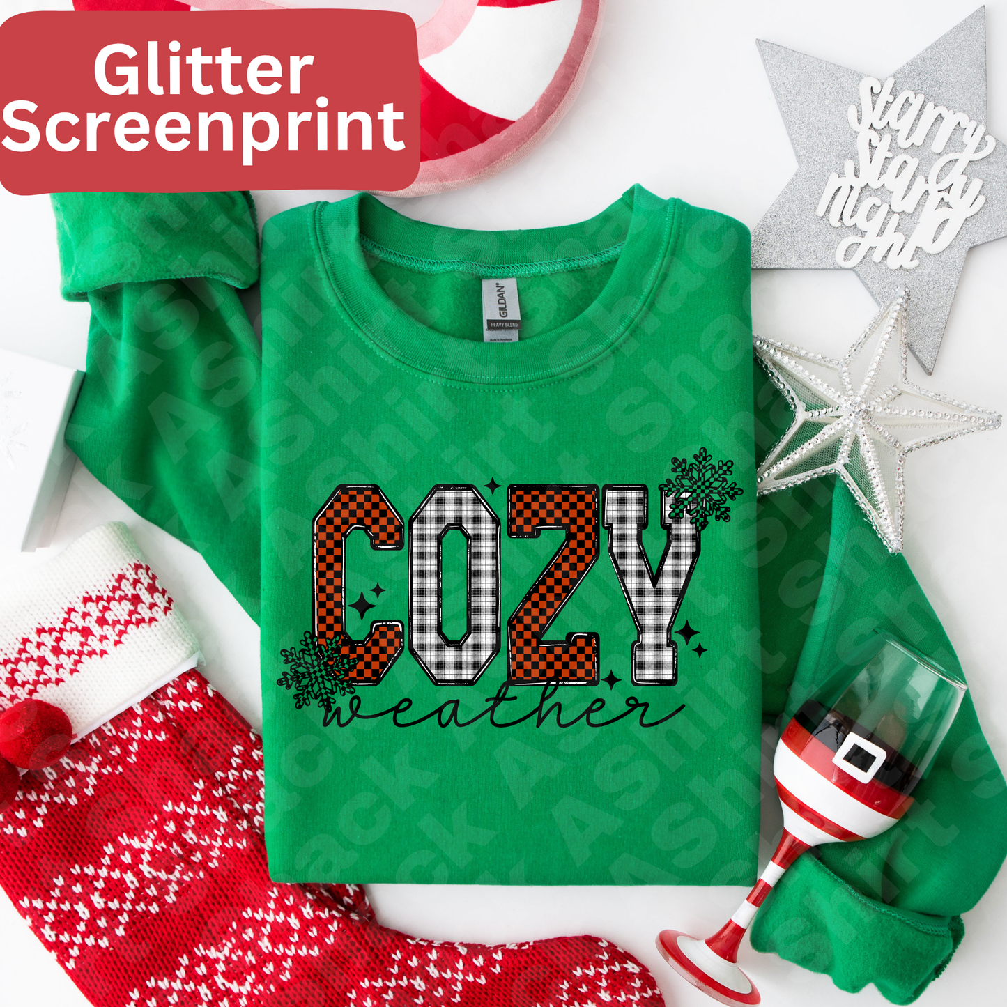 51 cozy season (GLITTER SCREENPRINT)