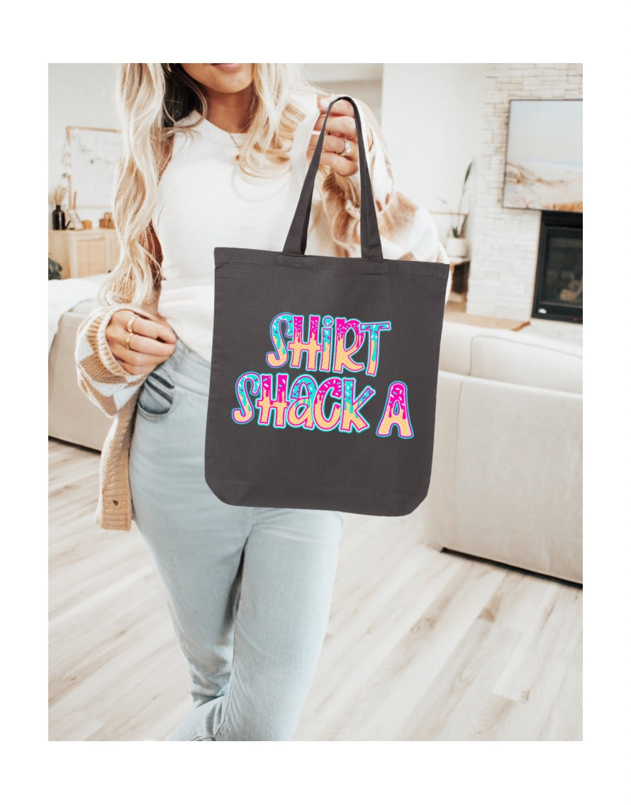 Shirt Shack A “Ice Cream Drip” Tote Bag, Small
