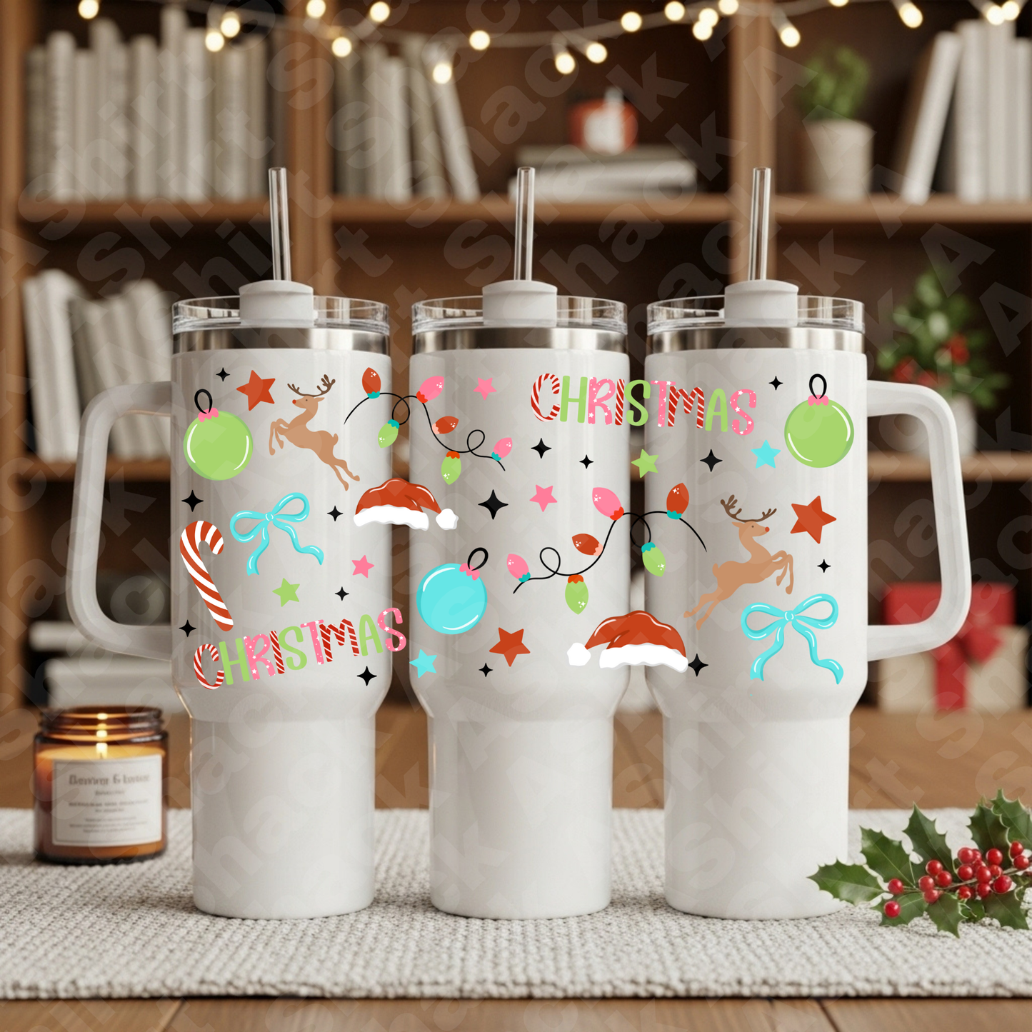 215 Christmas Doodle -40oz