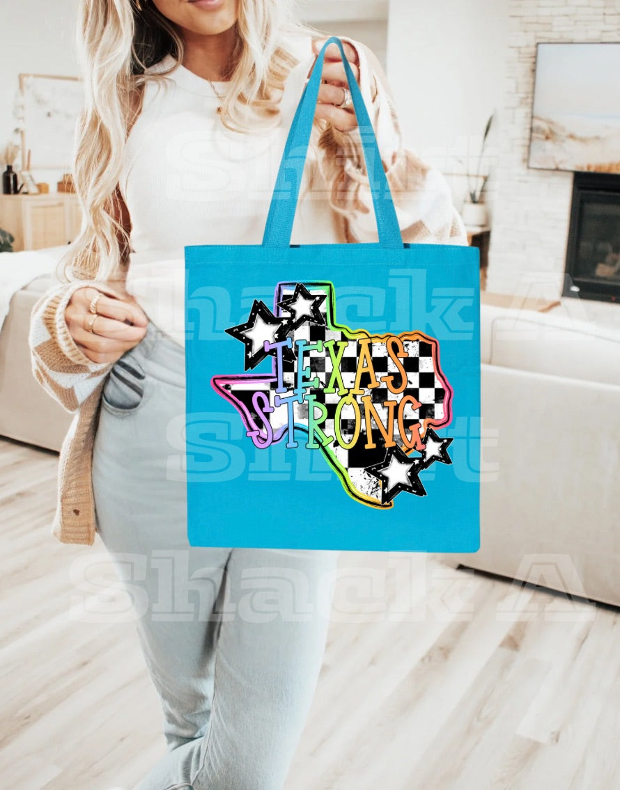Texas Strong, Neon—Tote Bag