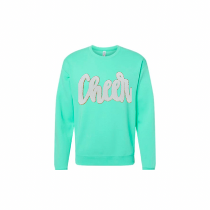 Cheer, White Chenille Patch