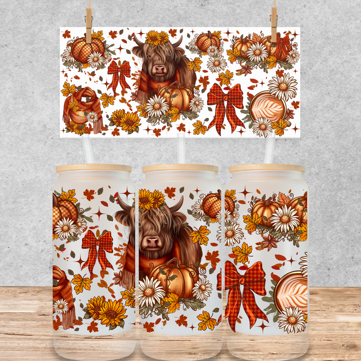 Fall Highland Cow