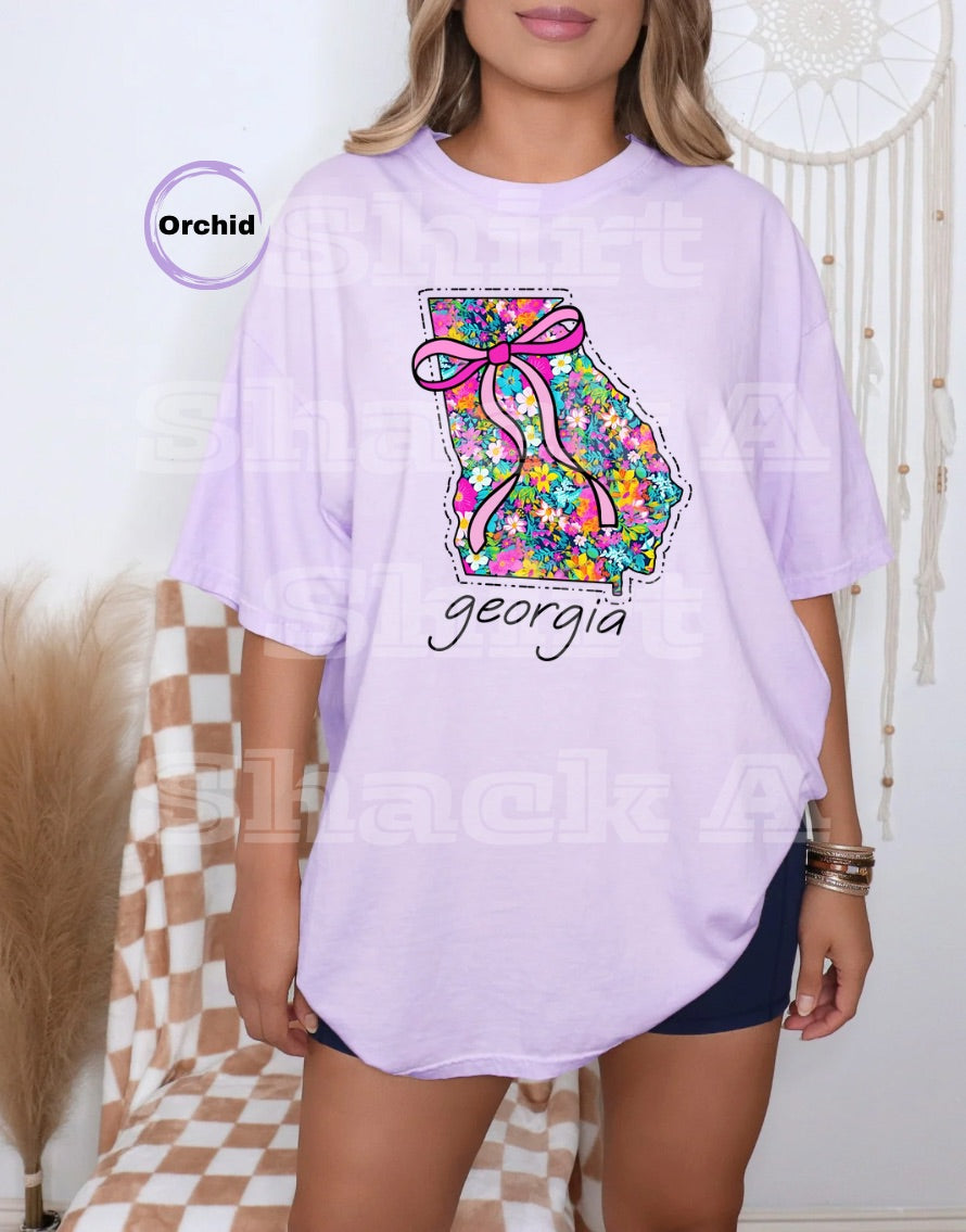 Purple Floral States