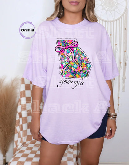 Purple Floral States