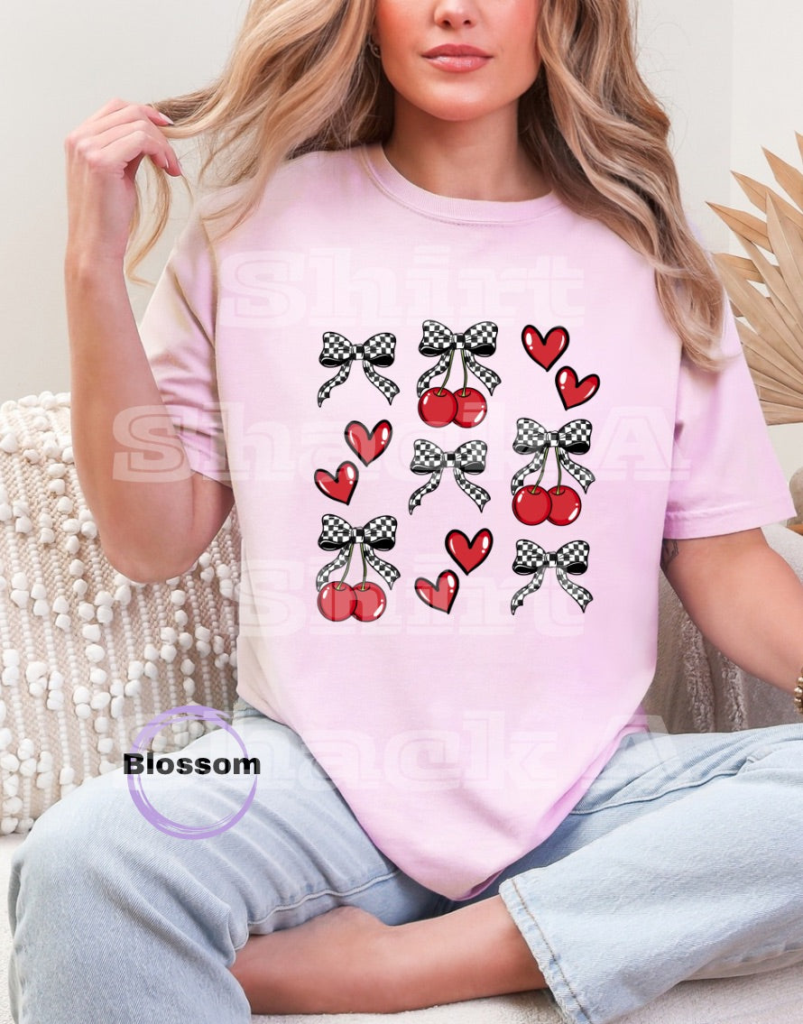 Checkered Cherry Collage