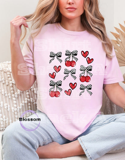 Checkered Cherry Collage