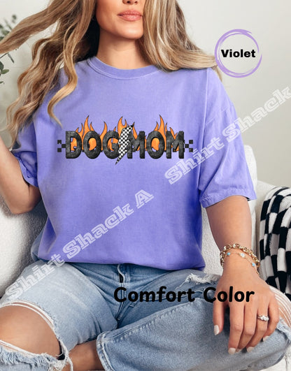 Dog Mom Flames
