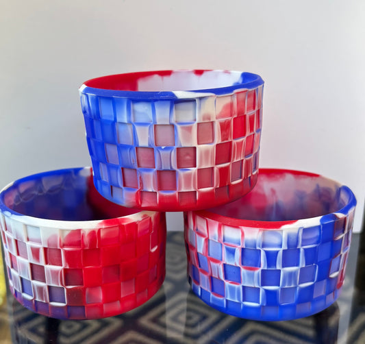 Red White Blue Swirl Tumbler Boot