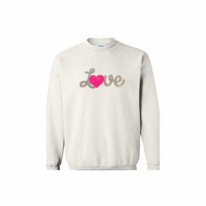 Love, Pink Heart, Sequin
