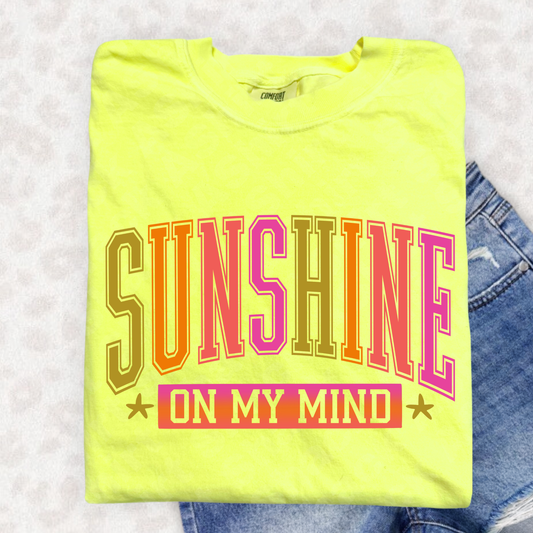 210 sunshine on my mind (Glitter Screenprint)