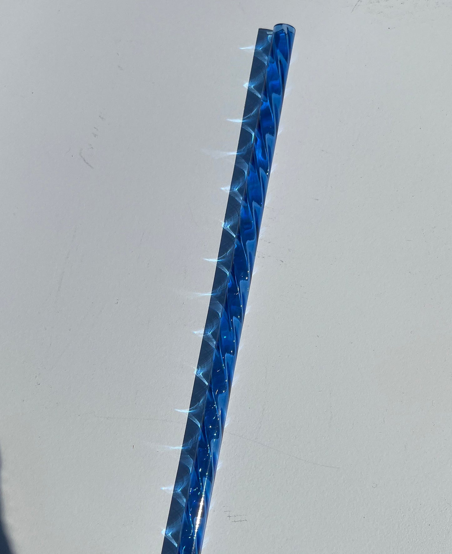 Blue Swirl Straw