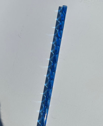 Blue Swirl Straw