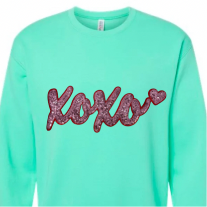 XOXO, Pink Sequin Patch