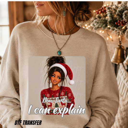 Dear Santa. I can explain