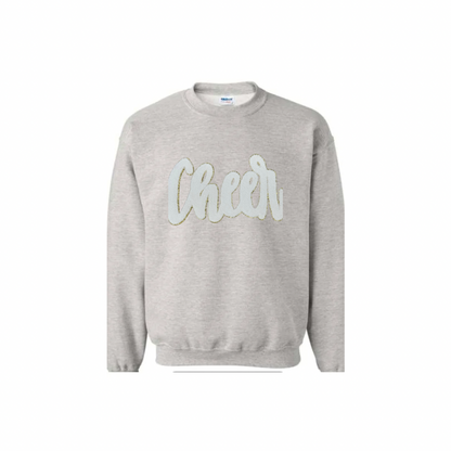 Cheer, White Chenille Patch