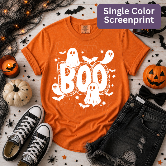 226 boo (single color screen print)￼