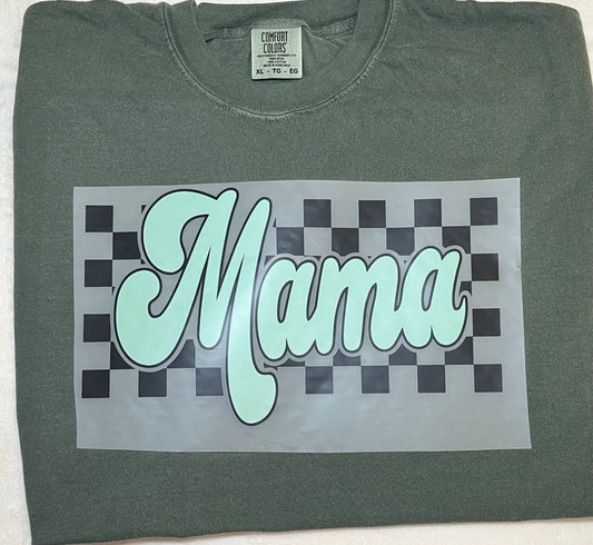 Mama Green Checkered