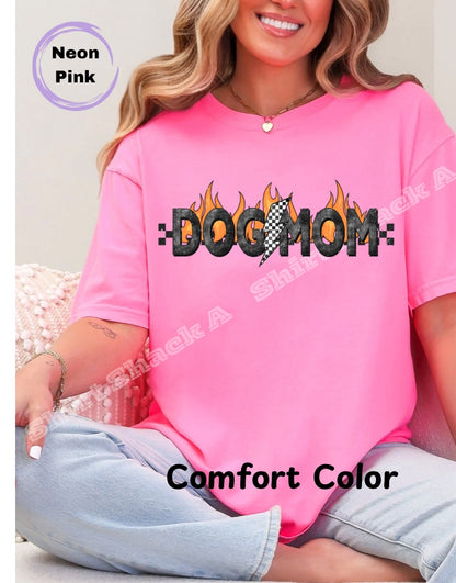 Dog Mom Flames